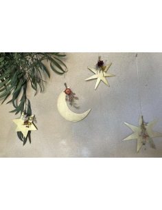 ETOILE OU LUNE FLEUR A SUSPENDRE - NAMAN PROJECT 2