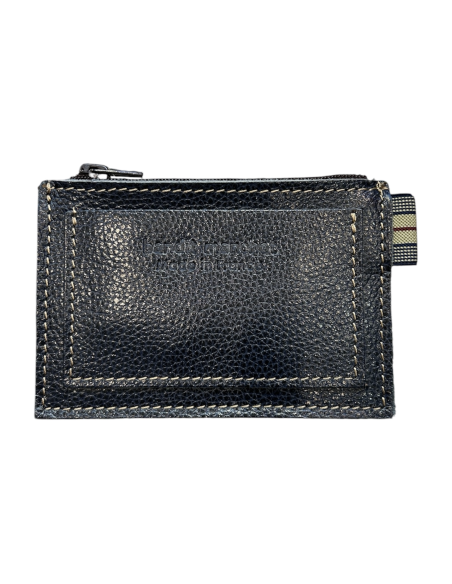 PORTE-CARTES ZIPPE EN CUIR POUR HOMME - BANDIT MANCHOT