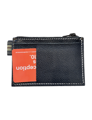 PORTE-CARTES ZIPPE EN CUIR POUR HOMME - BANDIT MANCHOT