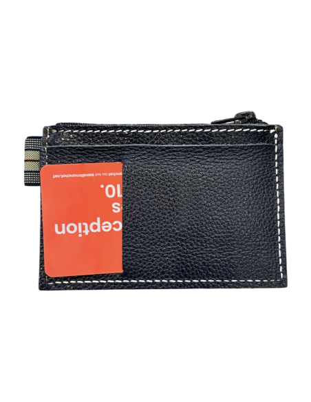 PORTE-CARTES ZIPPE EN CUIR POUR HOMME - BANDIT MANCHOT