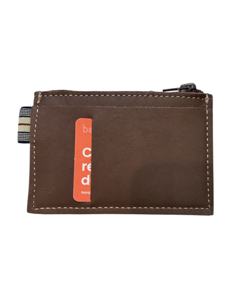 PORTE-CARTES ZIPPE EN CUIR POUR HOMME - BANDIT MANCHOT