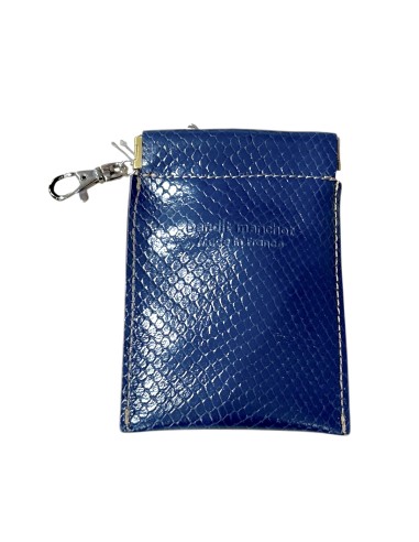 PORTE CLES CLIC CLAC EN CUIR - BANDIT MANCHOT