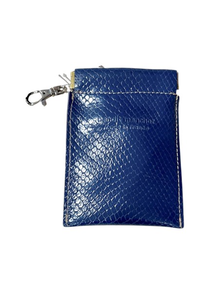PORTE CLES CLIC CLAC EN CUIR - BANDIT MANCHOT