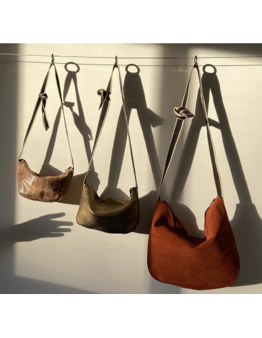 BESACE EN CUIR GRAND MODÈLE- BANDIT MANCHOT