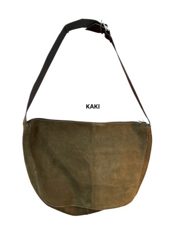 BESACE EN CUIR GRAND MODÈLE- BANDIT MANCHOT