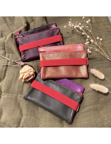 DOUBLE TROUSSE EN CUIR - PETIT MODELE - BANDIT MANCHOT