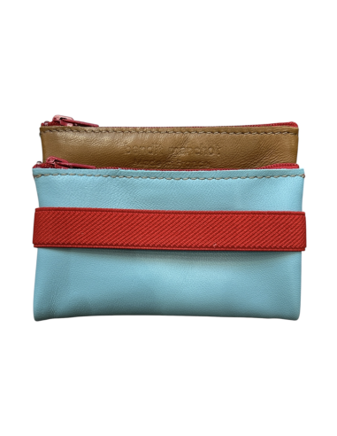 DOUBLE TROUSSE EN CUIR - PETIT MODELE - BANDIT MANCHOT