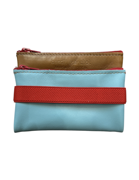 DOUBLE TROUSSE EN CUIR - PETIT MODELE - BANDIT MANCHOT