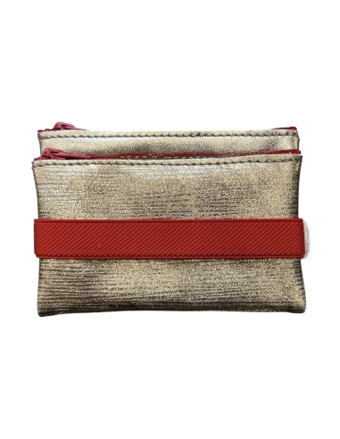 DOUBLE TROUSSE EN CUIR - PETIT MODELE - BANDIT MANCHOT