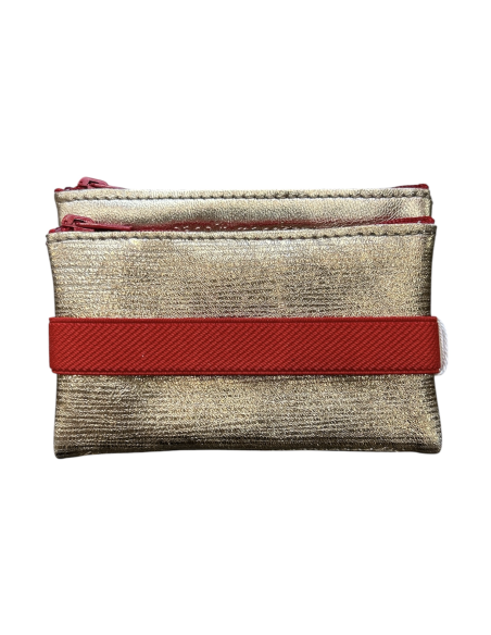 DOUBLE TROUSSE EN CUIR - PETIT MODELE - BANDIT MANCHOT