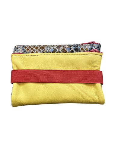 DOUBLE TROUSSE EN CUIR - PETIT MODELE - BANDIT MANCHOT