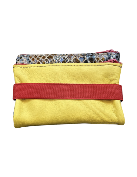 DOUBLE TROUSSE EN CUIR - PETIT MODELE - BANDIT MANCHOT