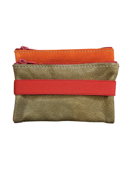 DOUBLE TROUSSE EN CUIR - PETIT MODELE - BANDIT MANCHOT