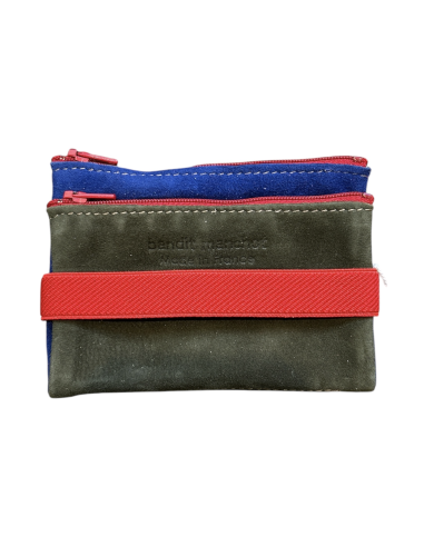 DOUBLE TROUSSE EN CUIR - PETIT MODELE - BANDIT MANCHOT