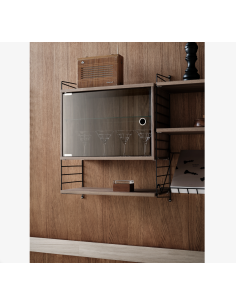 TABLETTES POUR ETAGERE STRING (PAR 3) - 78 X 30 NOYER