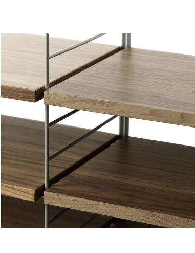 TABLETTES POUR ETAGERE STRING (PAR 3) - 78 X 30 NOYER