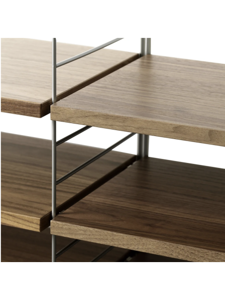 TABLETTES POUR ETAGERE STRING (PAR 3) - 78 X 30 NOYER