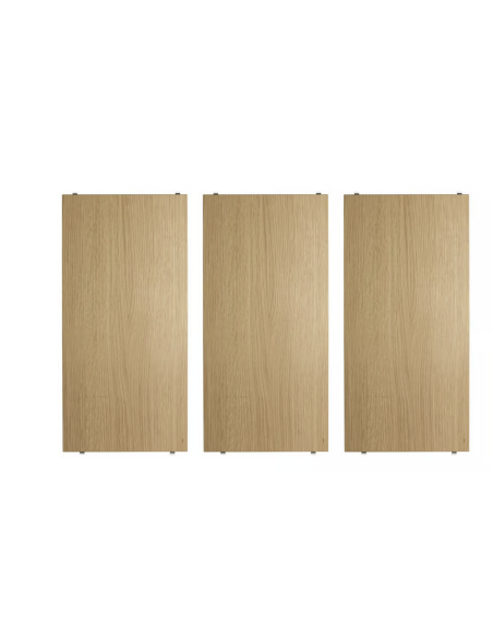 TABLETTES POUR ETAGERE STRING (PAR 3) - 58 X 30 CHENE