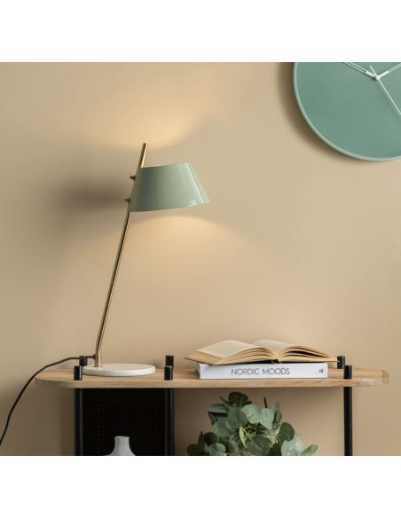 LAMPE SAVVY À POSER METAL ET MARBRE