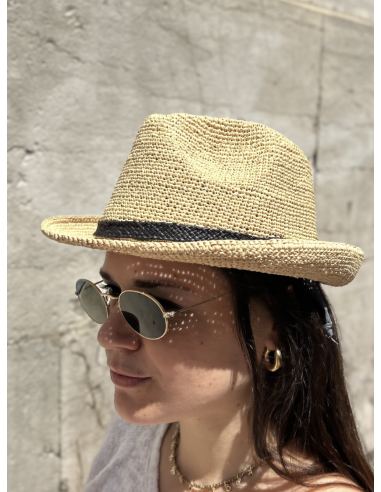 CHAPEAU EN RAPHIA TRILBOA - LE VOYAGE EN PANIER 