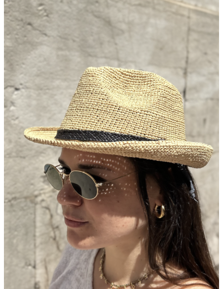 CHAPEAU EN RAPHIA TRILBOA - LE VOYAGE EN PANIER 