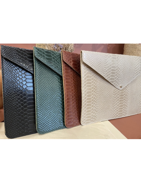 POCHETTE ORDINATEUR EN CUIR 