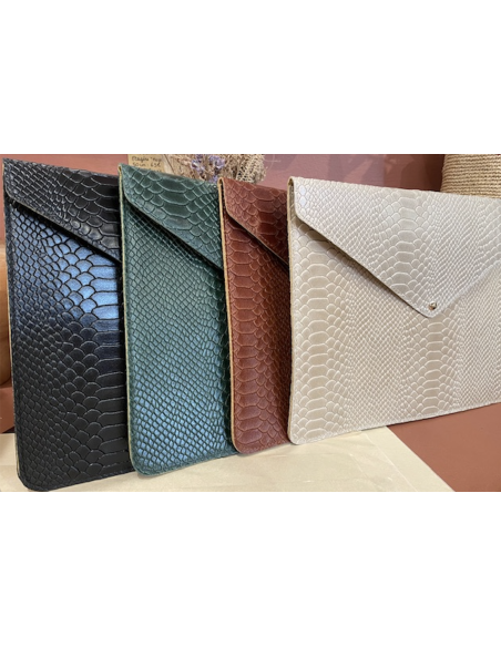 POCHETTE ORDINATEUR EN CUIR 
