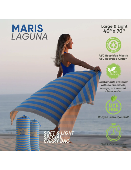 SERVIETTE DE PLAGE MARIS - GREEN PETITION