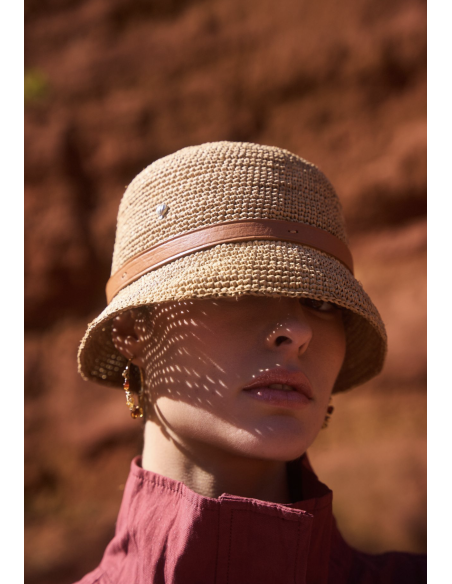 CHAPEAU EN RAPHIA FOLISOA - LE VOYAGE EN PANIER 