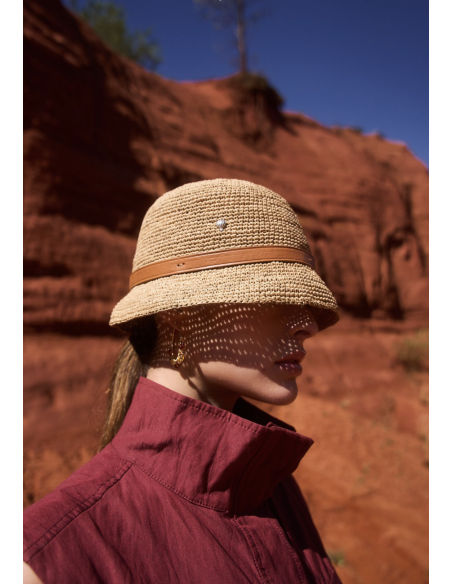 CHAPEAU EN RAPHIA FOLISOA - LE VOYAGE EN PANIER 