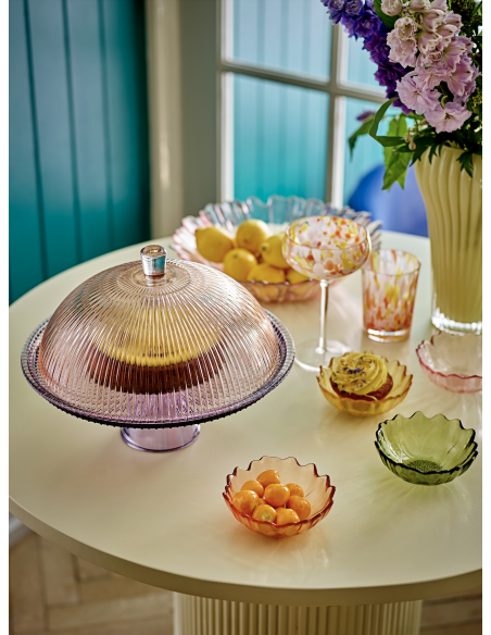 COUPELLE EN VERRE COLOREE - BLOOMINGVILLE