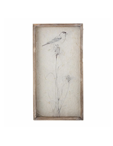 ILLUSTRATION OISEAU SUR VERRE - BLOOMINGVILLE