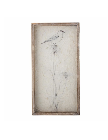 ILLUSTRATION OISEAU SUR VERRE - BLOOMINGVILLE
