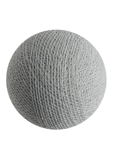 BOULE TISSEE POUR GUIRLANDE - GRIS PERLE - LA CASE DE COUSIN PAUL