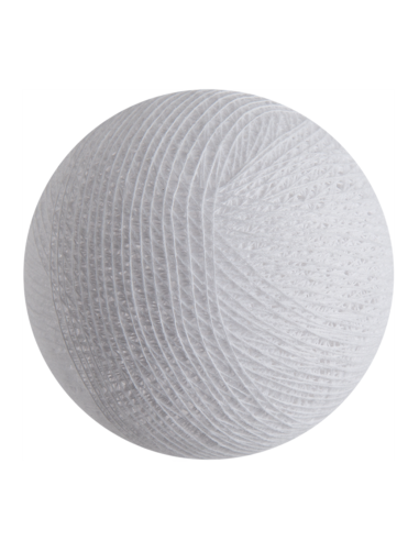 BOULE TISSEE POUR GUIRLANDE - BLANC- LA CASE DE COUSIN PAUL