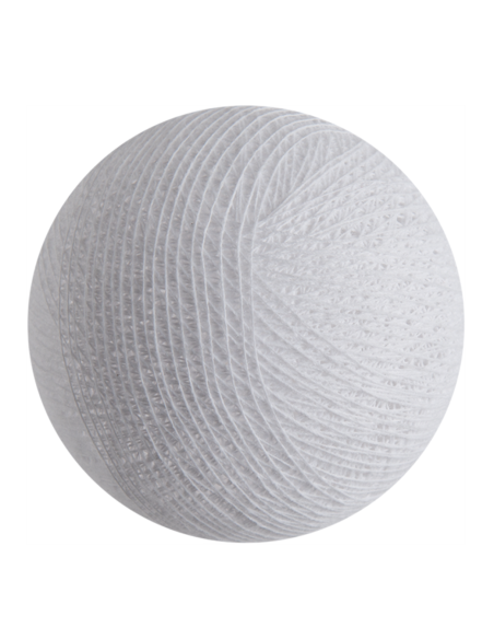BOULE TISSEE POUR GUIRLANDE - BLANC- LA CASE DE COUSIN PAUL