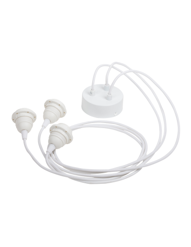 KIT SUSPENSION TRIPLE TISSE ROSACE EN PLASTIQUE - LA CASE DE COUSIN PAUL