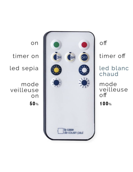 COFFRET GUIRLANDE LED AVEC TELECOMMANDE - LA CASE DE COUSIN PAUL