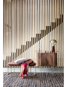TAPIS CEYLON EN CUIR RECYCLÉ - POMAX