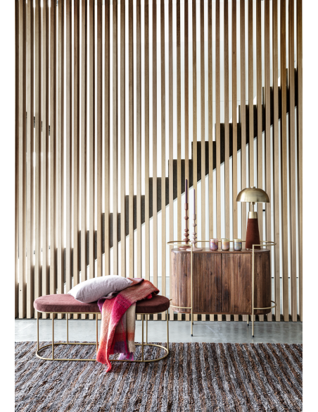 TAPIS CEYLON EN CUIR RECYCLÉ - POMAX