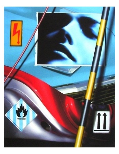 ESTAMPE PETER KLASEN "Automobile"