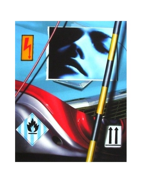 ESTAMPE PETER KLASEN "Automobile"