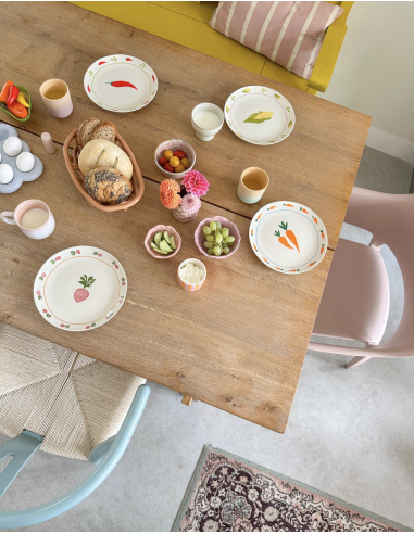 LOT DE 4 ASSIETTES LEGUMES - AND NOOK