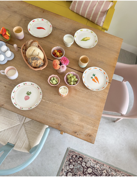 LOT DE 4 ASSIETTES LEGUMES - AND NOOK