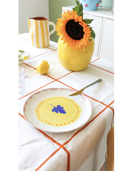 LOT DE 4 ASSIETTES FRUITS FIESTA - AND NOOK