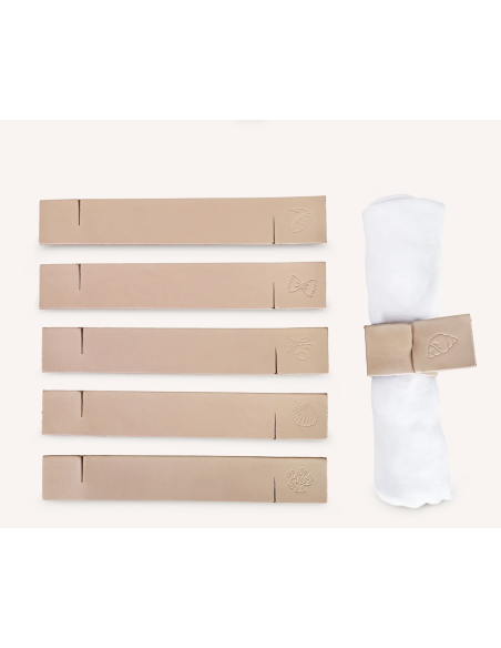 LOT DE 6 RONDS DE SERVIETTES - BANDIT MANCHOT 