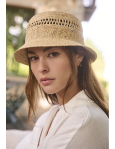 CHAPEAU EN RAPHIA HOLINOA - LE VOYAGE EN PANIER 