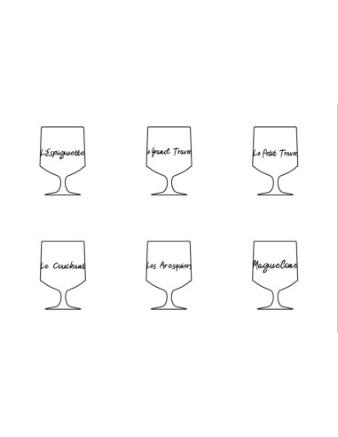 6 VERRES A PIED PLAGES - SOPHIE JANIERE