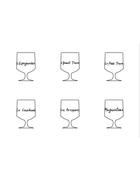 6 VERRES A PIED PLAGES - SOPHIE JANIERE