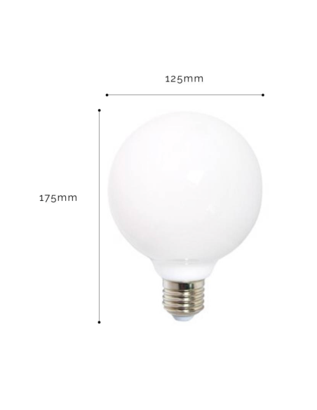AMPOULE OPALINE LED GLOBE  - LA CASE DE COUSIN PAUL